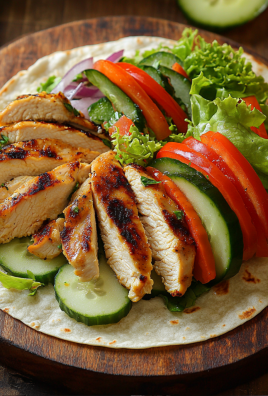 Chicken Wraps with Hummus