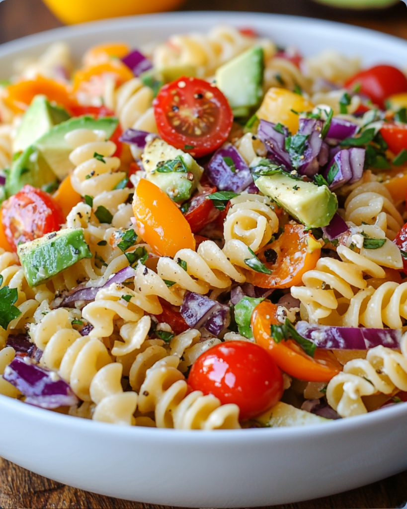 Rainbow Veggie Pasta Salad